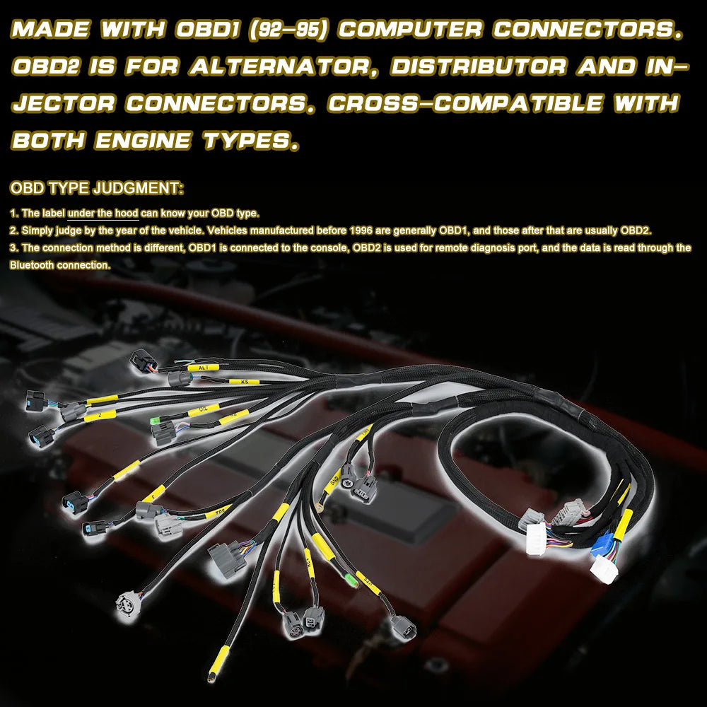 Honda B / D series - OBD2 Engine harness for OBD1 ECU – BossGarage.eu